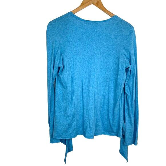 Indigenous | Light Blue Cardigan Wrap 100% Organic Cotton Sweater Top - Picture 2 of 7